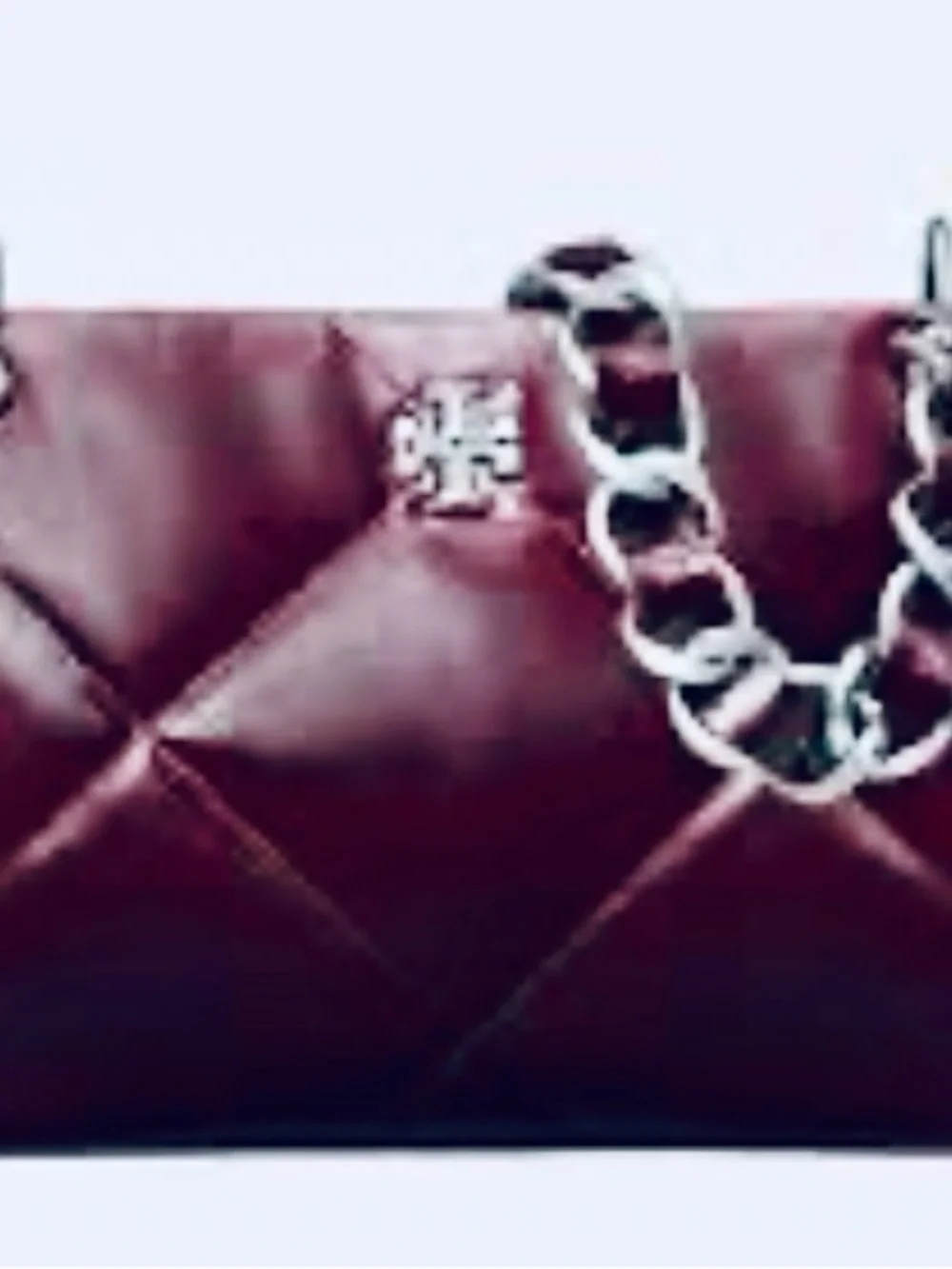 Tory Burch Quilted Shoulder Bag - Burgundy